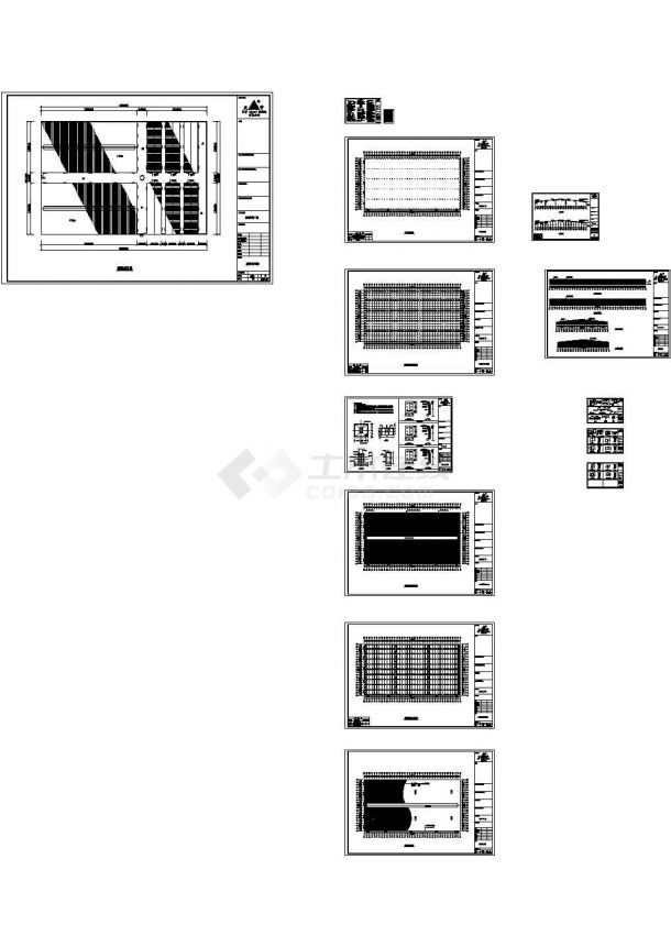 厦门某公司纺织城钢结构CAD施工图（共12张）-图一