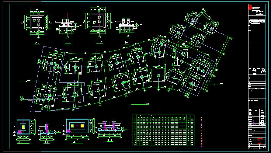 钢框架空间展厅结构施工图2023