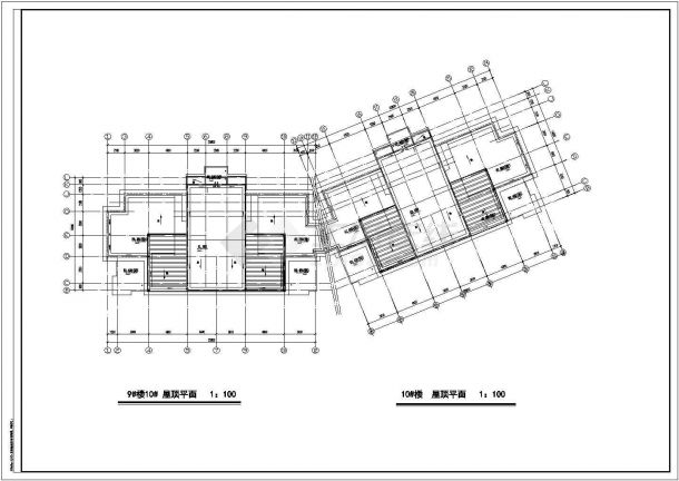 某地区某多层住宅标准层平面cad图纸-图二