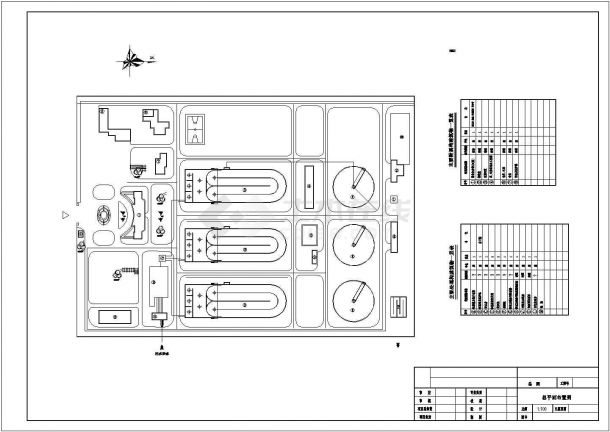 宁夏城区污水处理厂设计建施cad图纸-图一