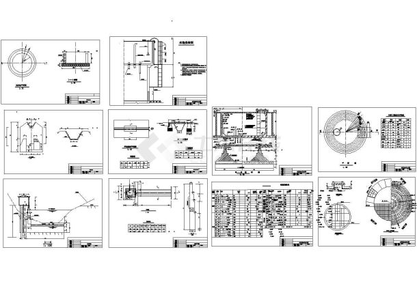 某水塔设计施工图-图一
