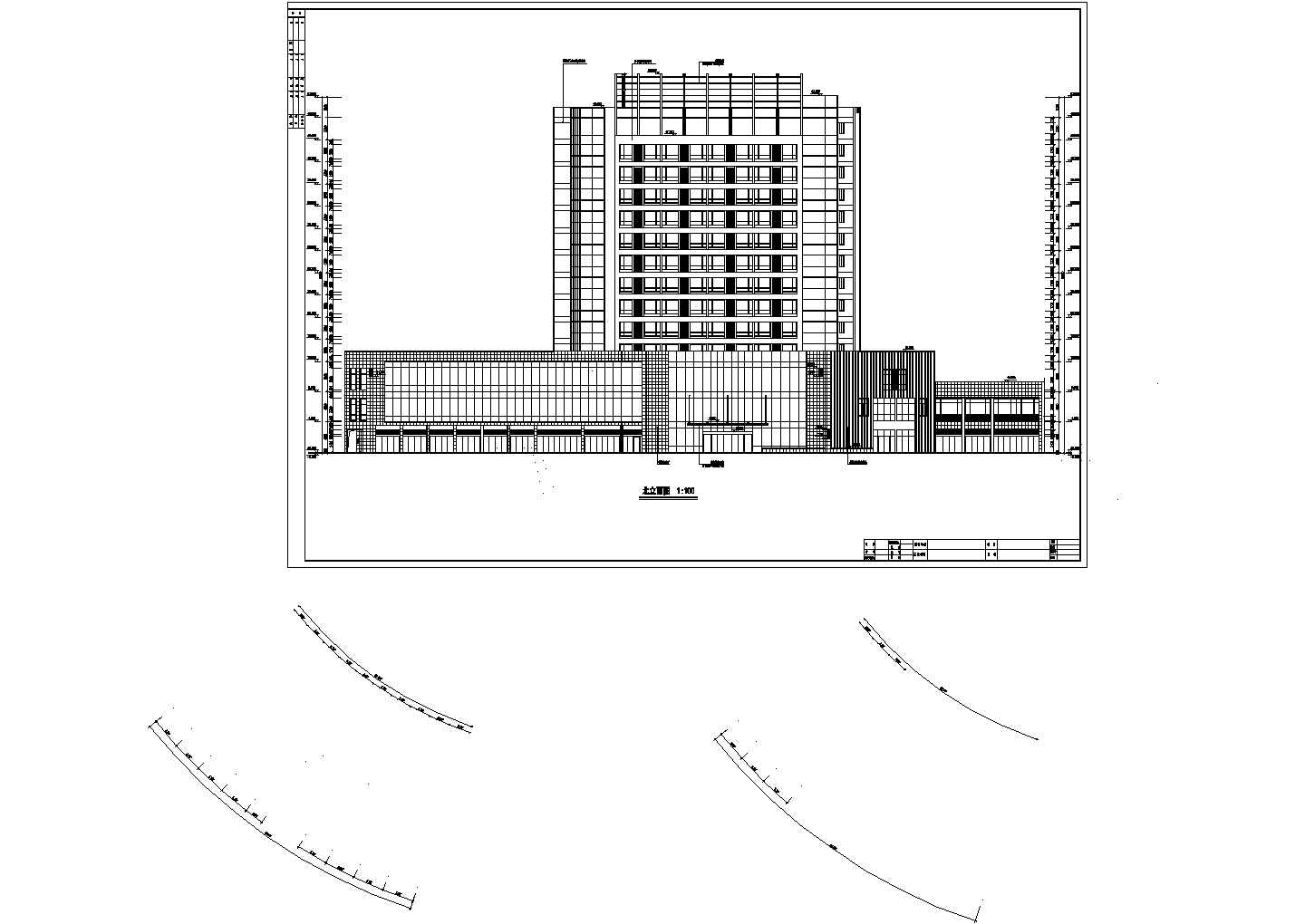 [浙江]某十四层酒店式公寓建筑cad施工图