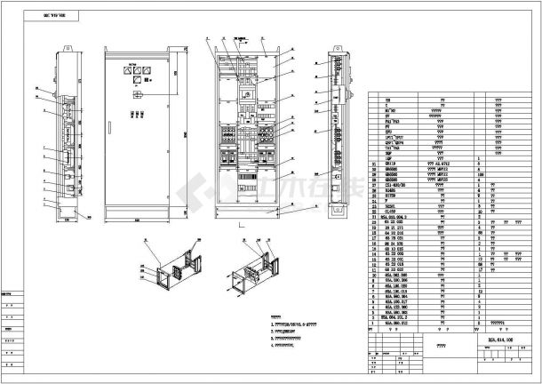 某低压控制柜电气CAD设计施工图纸-图一