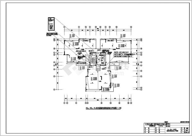 某商场购物中心全套电气cad设计施工图纸-图二