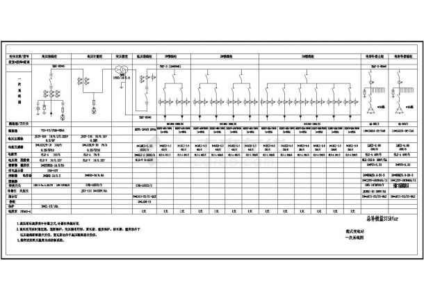 1250KVA箱变系统图-图一
