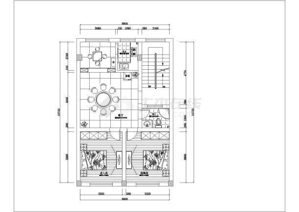 某地区雅居住宅室内装修设计cad施工图纸-图一