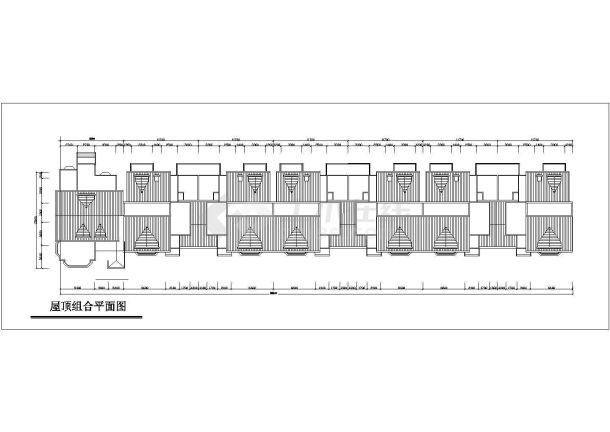 湖南省某城市低层连排住宅CAD建施图-图一