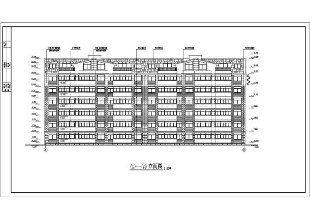 比较齐全的某地国贸中心一期建筑施工图-图一