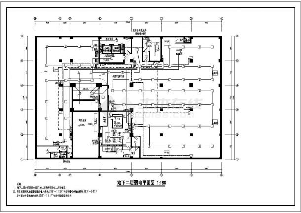 某大厦十层办公楼弱电及消防施工图-图一