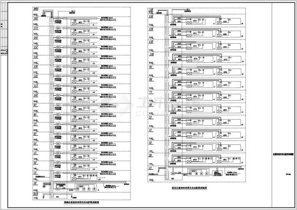 某地十八层酒店式公寓楼弱电cad施工图纸-图二