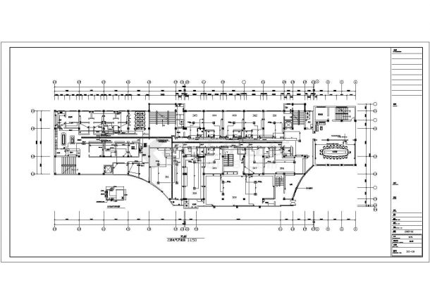 某四星级酒店强电、弱电、消防cad设计施工图纸-图二