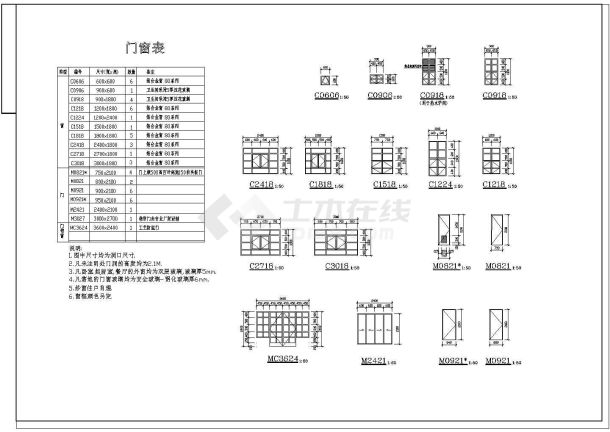 某地大型中国古典别墅施工图（含设计说明）-图一