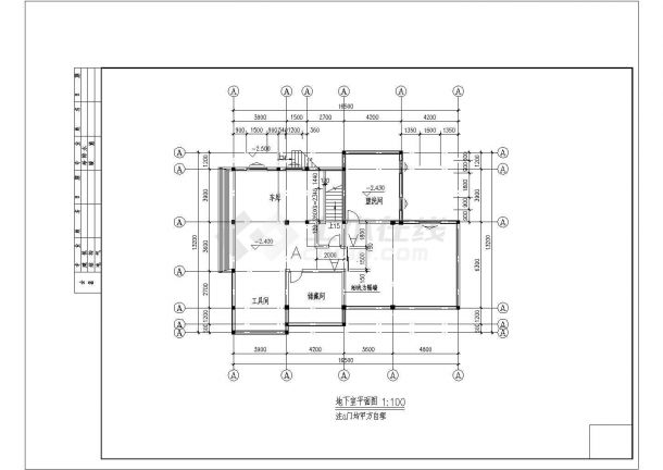 某地二层山区别墅建筑设计规划施工图-图二