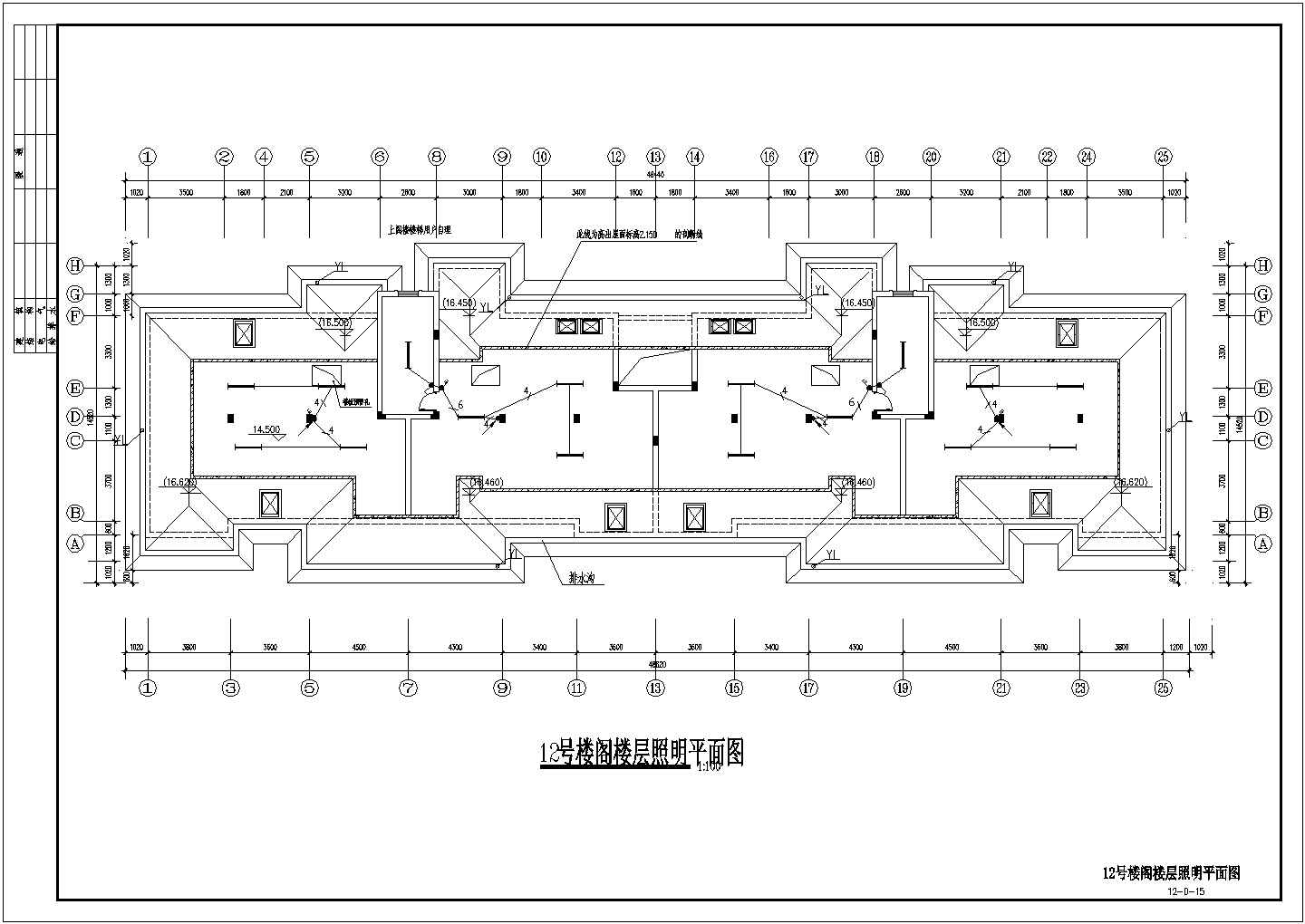 某小区5层花园洋房电气设计施工图