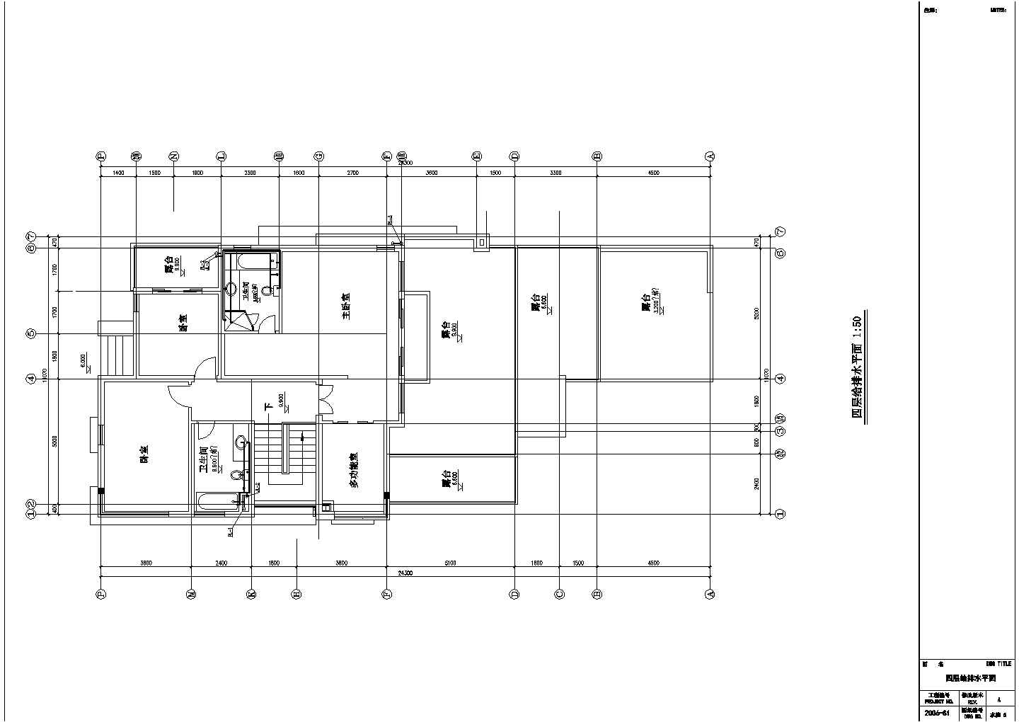 某别墅弱电设计方案与施工全套CAD图纸