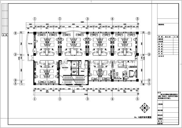 某酒店客房部分内装修设计图（共21张）-图二