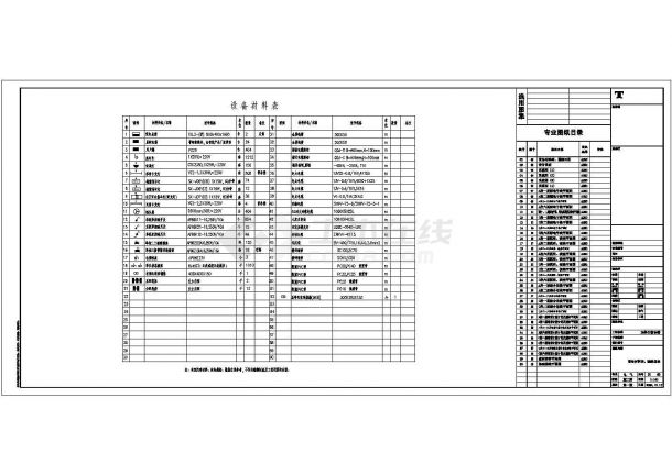 某大学学生宿舍楼电气施工与设计全套CAD图纸-图一