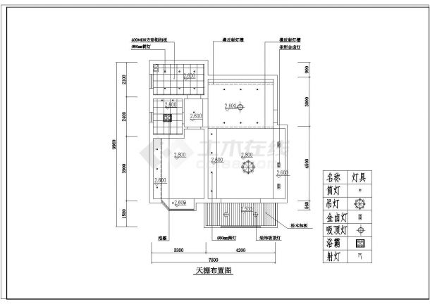 某地小户型装修设计方案图（共9张）-图二