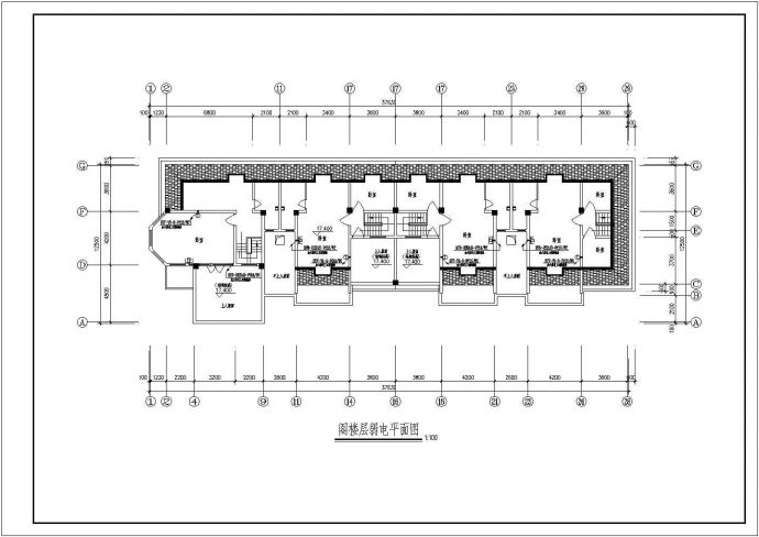 住宅楼电气施工与设计方案全套CAD图纸_图1