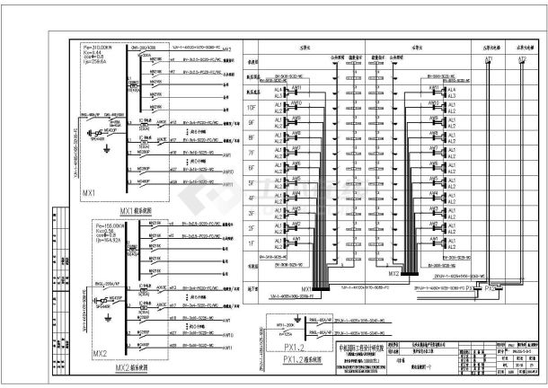 小区内综合配电设计方案及施工全套CAD图纸-图二