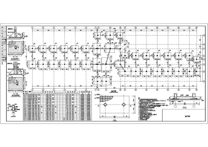 某中学教学楼框架结构设计施工图纸_图1