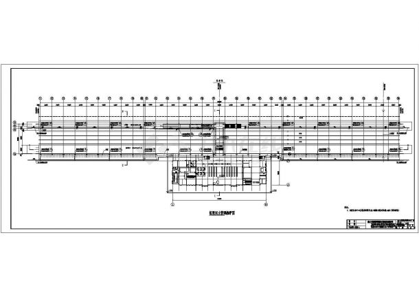 某地铁路站台钢框架结构施工图（含设计说明）-图二