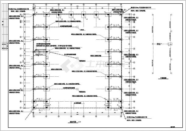 某厂区单层大跨度厂房电气设计施工图-图二