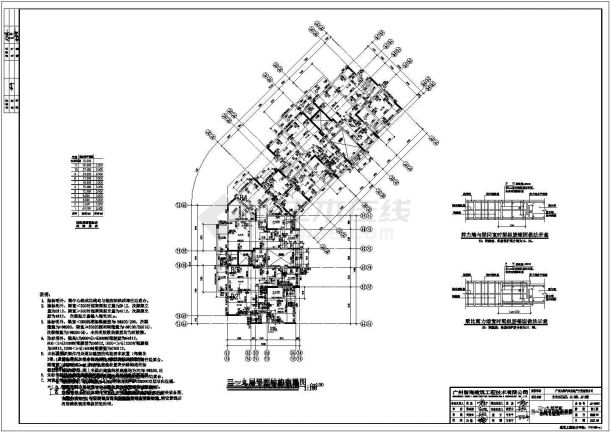 某市区现代都市小区住宅建筑完整设计施工方案图纸-图一