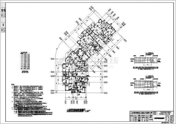 某市区现代都市小区住宅建筑完整设计施工方案图纸-图二
