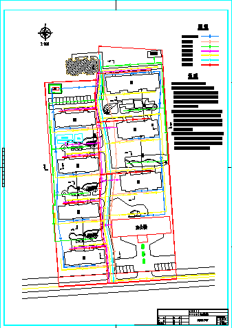 某小区室外管线CAD设计施工图图纸_图1