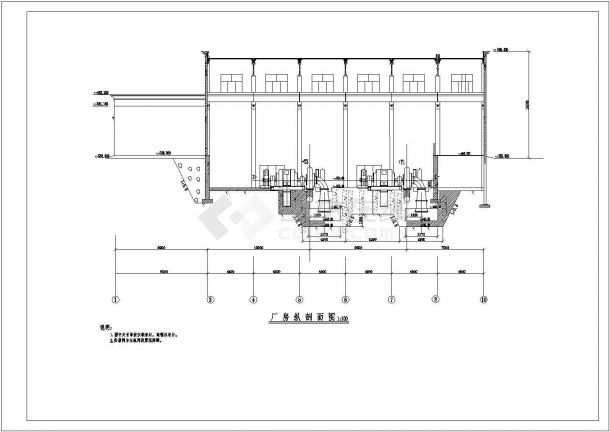 某电站厂房混凝土结构设计施工图纸-图二