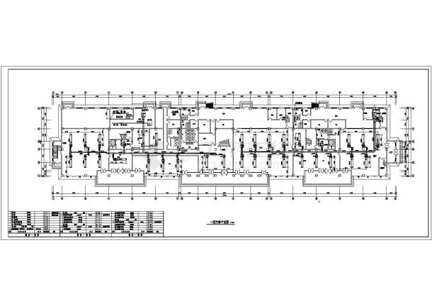 某地七层综合大楼cad空调设计施工图纸-图一