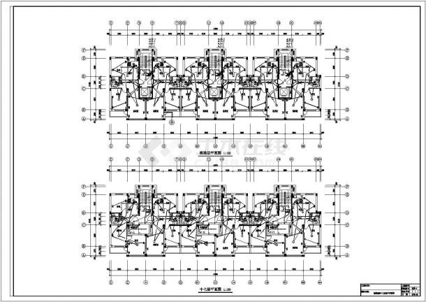 一栋17层板式住宅电气设计施工图（无电井）-图一