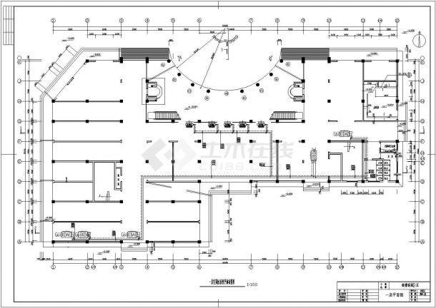 某处商场中央空调暖通CAD设计图纸-图二