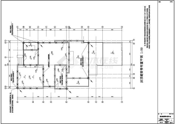 某四层的双拼式别墅水电设计施工图-图一