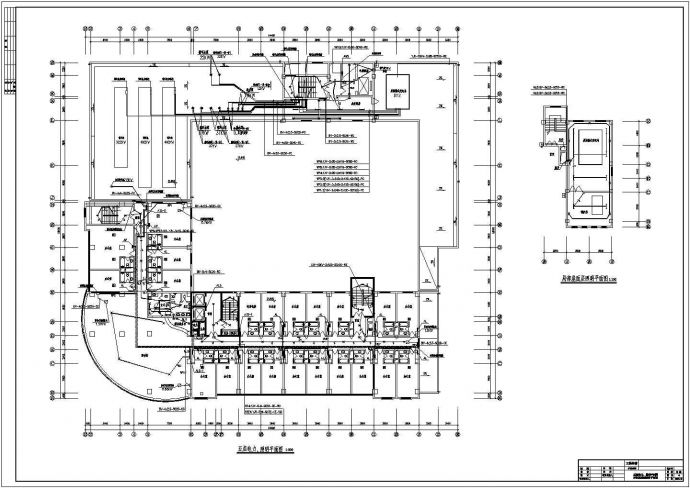 某三十层商场电气工程cad施工图纸_图1