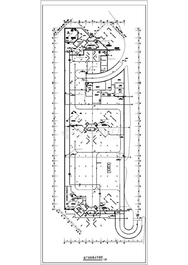 南方公园景观工程水电设计cad施工图纸-图二