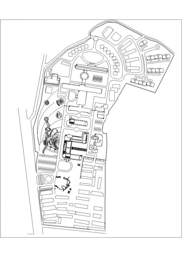 简单的龙昌小区规划设计图纸（共2张）_图1