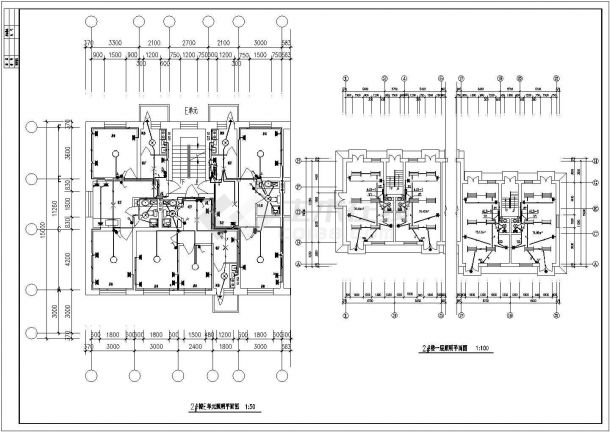 2#楼电气结构设计方案及施工全套CAD图纸-图二