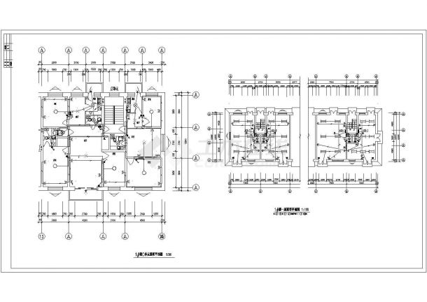 1#楼电气结构设计方案及施工全套CAD图纸-图二