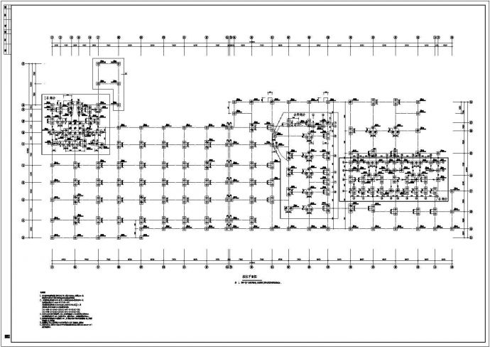 某地住宅小区地下车库结构设计施工图_图1
