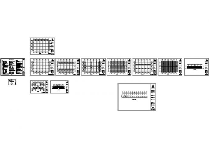 河南某18米跨单层钢结构厂房工程图纸_图1