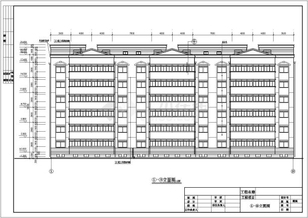 某8度带地下室跃层砖混住宅结构施工图-图一