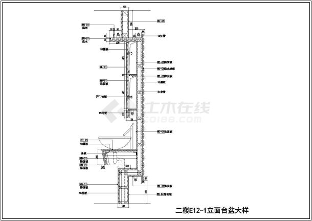 某地精品别墅装修全套图纸（共18张）-图二