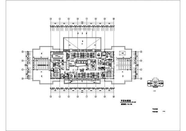 某公司的办公室装修设计施工CAD图-图一