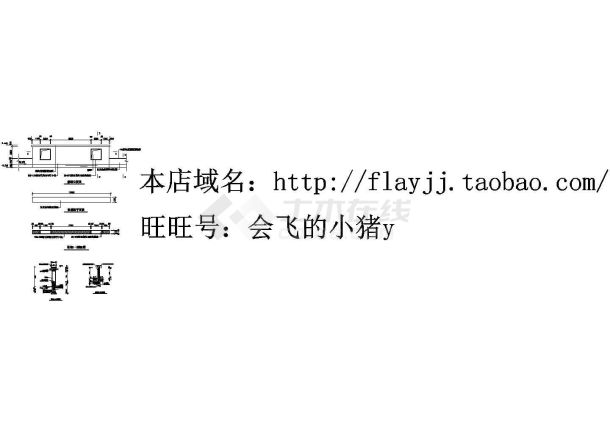 某地景墙建筑全套设计规划cad图纸-图一