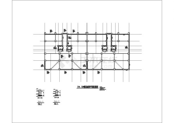 某小区住宅楼结构cad设计施工图-图一