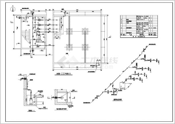 6x8泵房水全套给排水设计施工图纸-图二