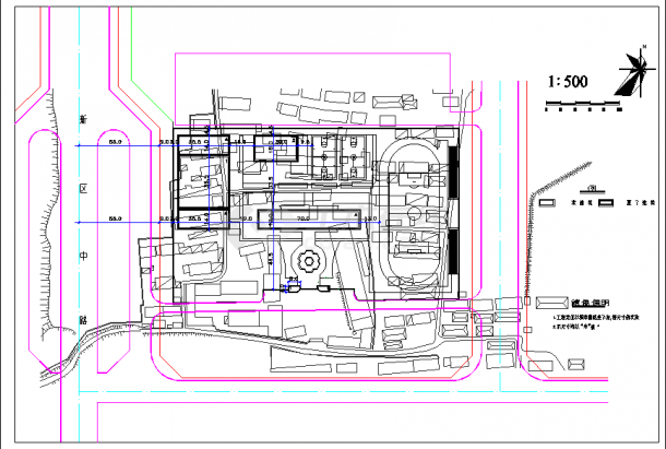 某校园园林建设绿化规划CAD设计图纸-图二