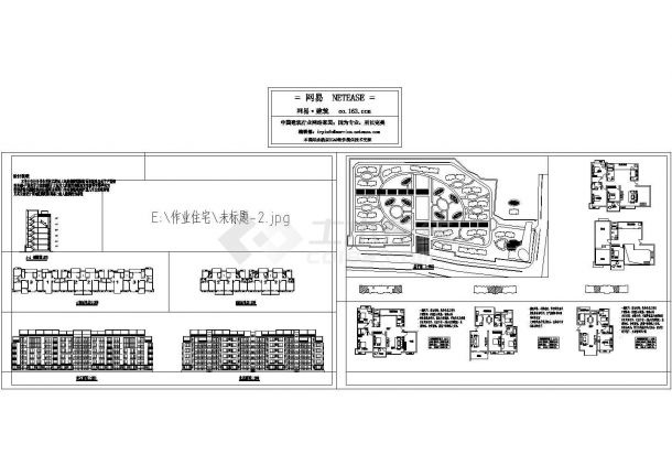 AB标准住宅楼立面建施cad(含效果图，共七张）-图一